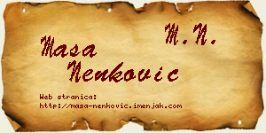 Maša Nenković vizit kartica